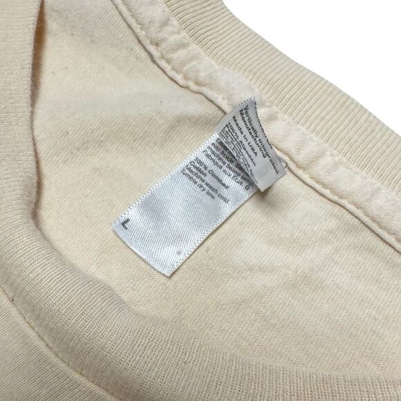 2010 Maroon 5 Tour Adult T Shirt Large Beige Music Concert Adam Levine y2k - Picture 6 of 13